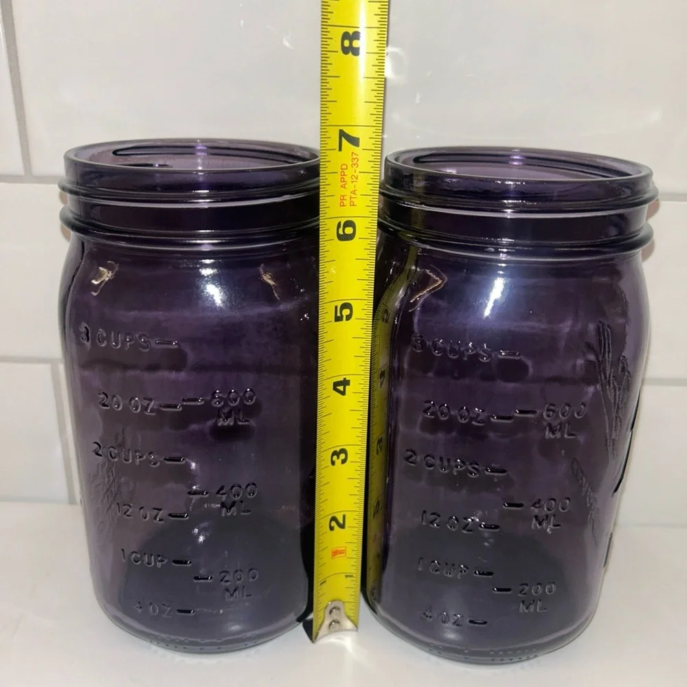 Purple Ball Mason Jars - Picture 3 of 7